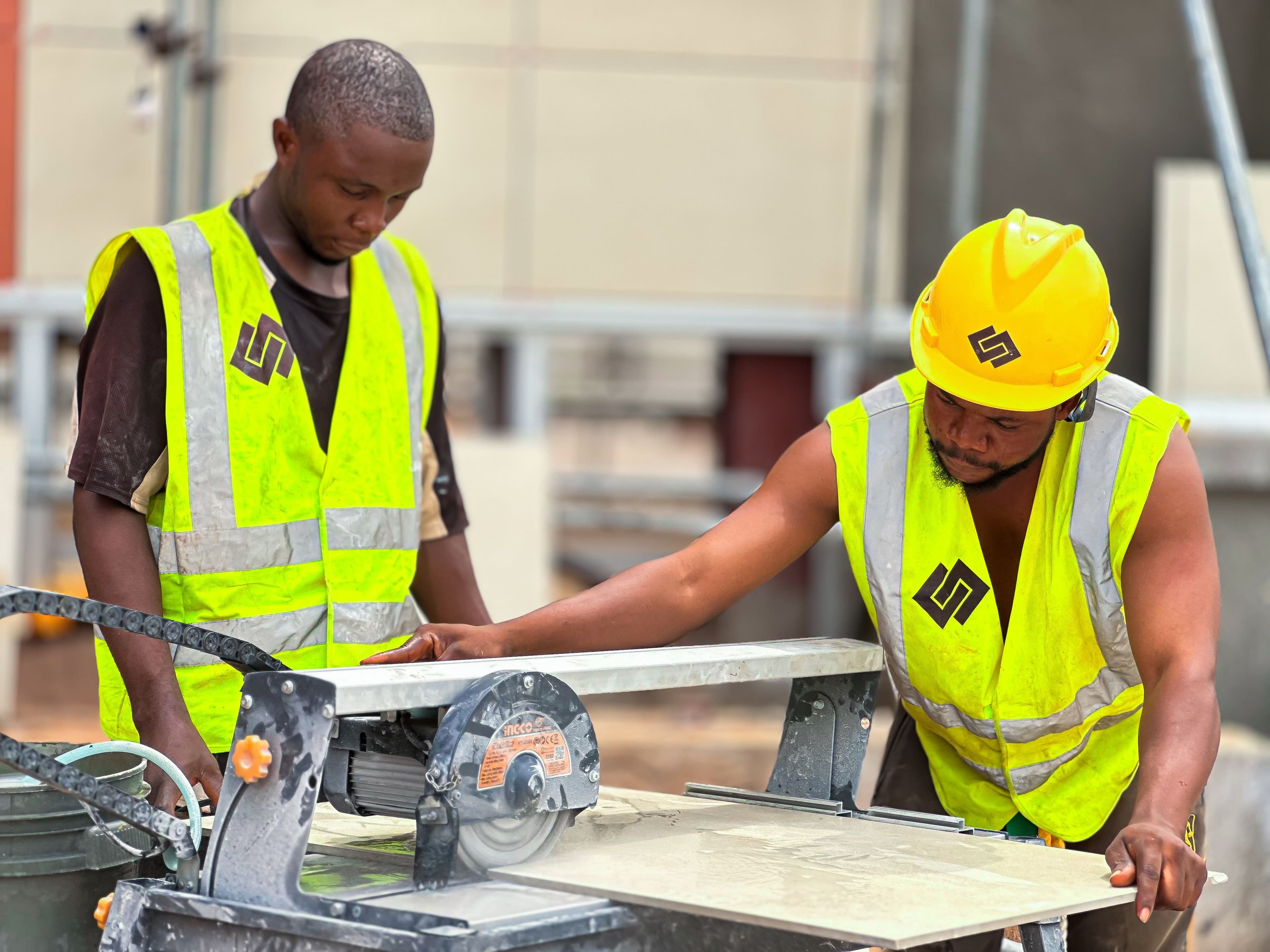 Shengli trade services work in Tema, Ghana