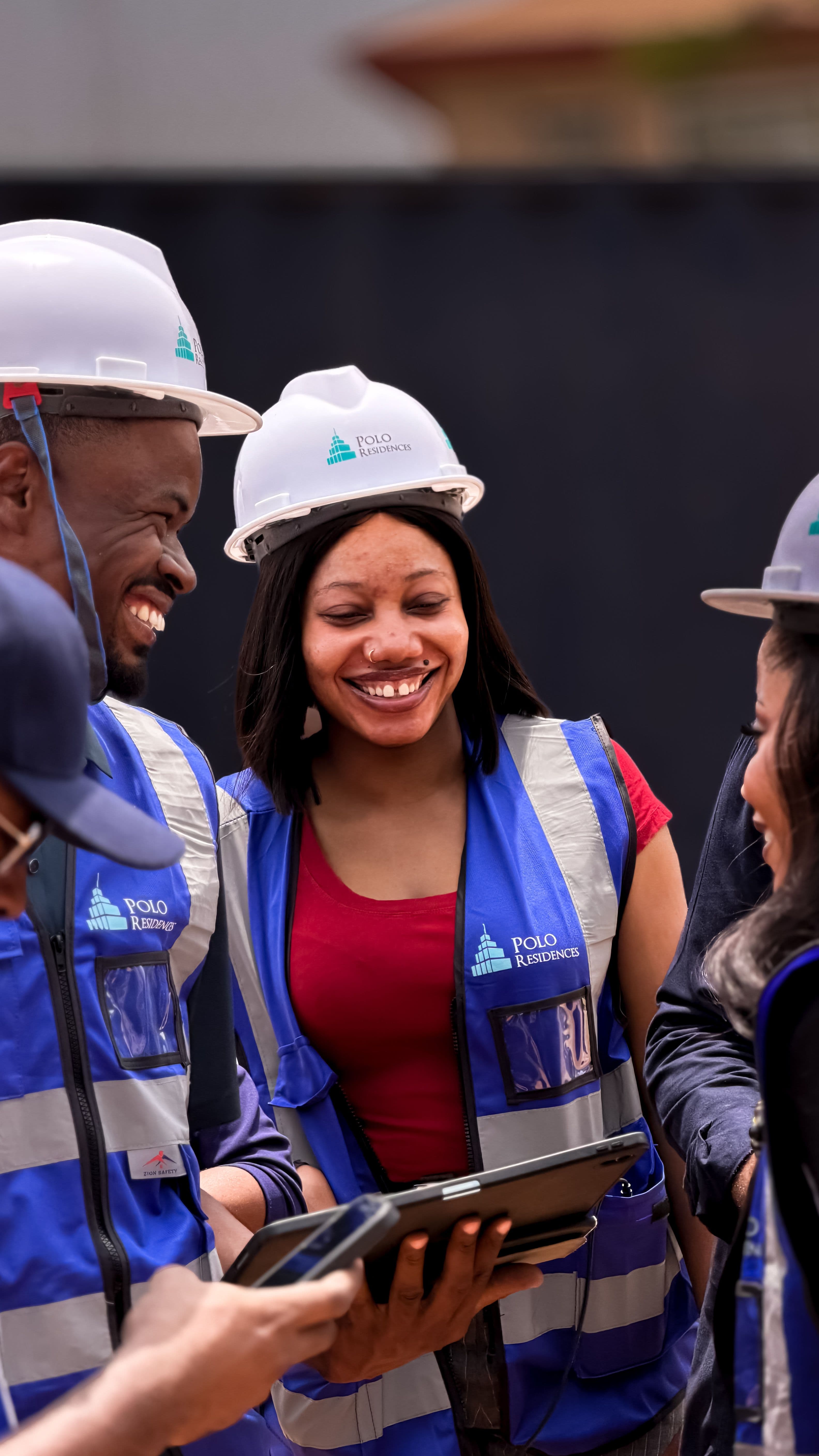 Shengli team at work on a Tema site