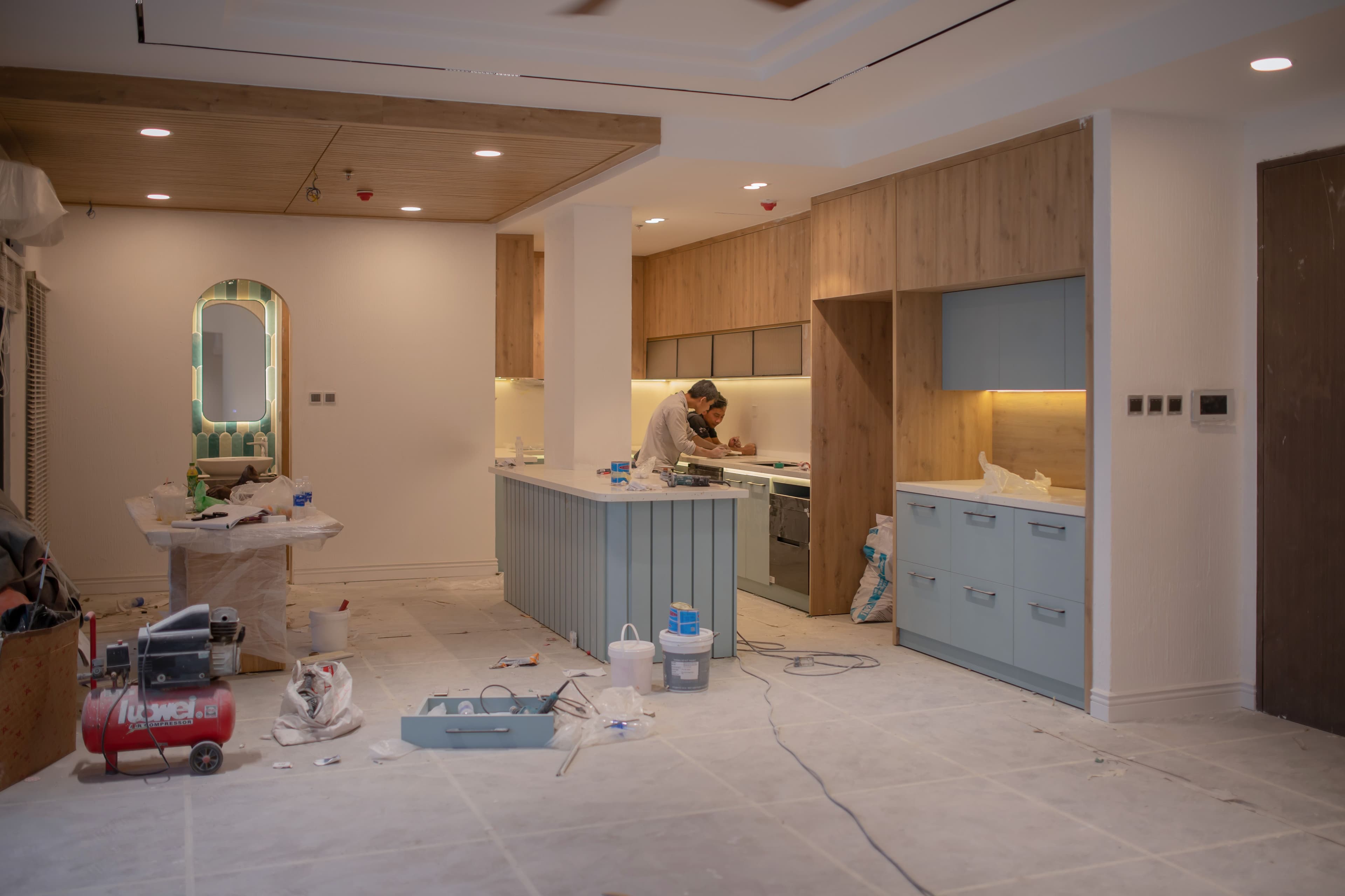 Shengli construction and renovation work on homes in Tema, Ghana